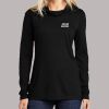 Ladies PosiCharge ® Tri Blend Wicking Long Sleeve Hoodie Thumbnail
