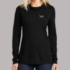 Ladies PosiCharge ® Tri Blend Wicking Long Sleeve Hoodie Thumbnail