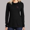 Ladies PosiCharge ® Tri Blend Wicking Long Sleeve Hoodie Thumbnail